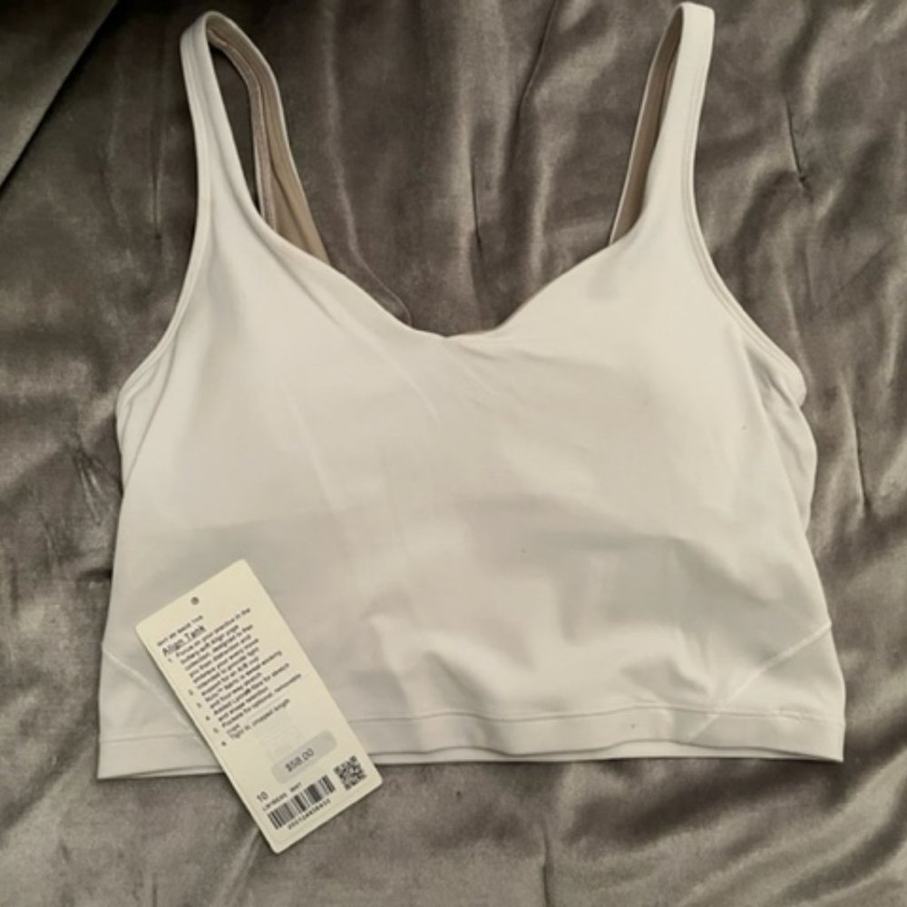 Lululemon White Align Tank (size 10)